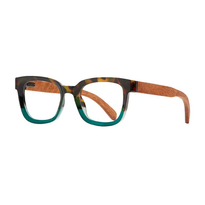 Iris - Honey Tort To Green / Walnut Wood/ Blue Light