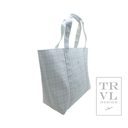 Jumbo Tote in Pimlico Plaid Blue