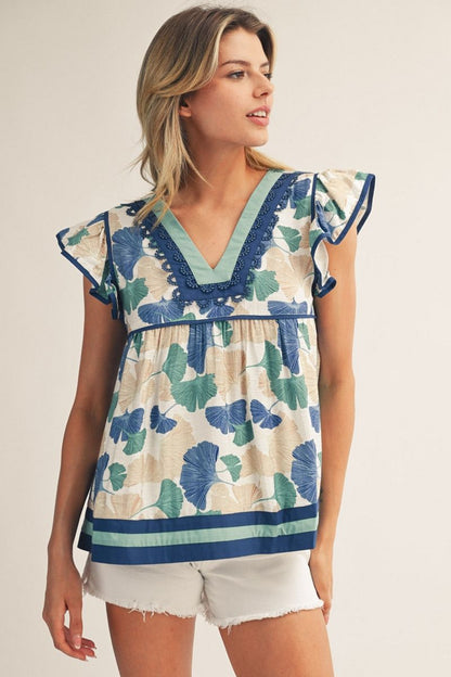 Ginkgo Scallop Blouse