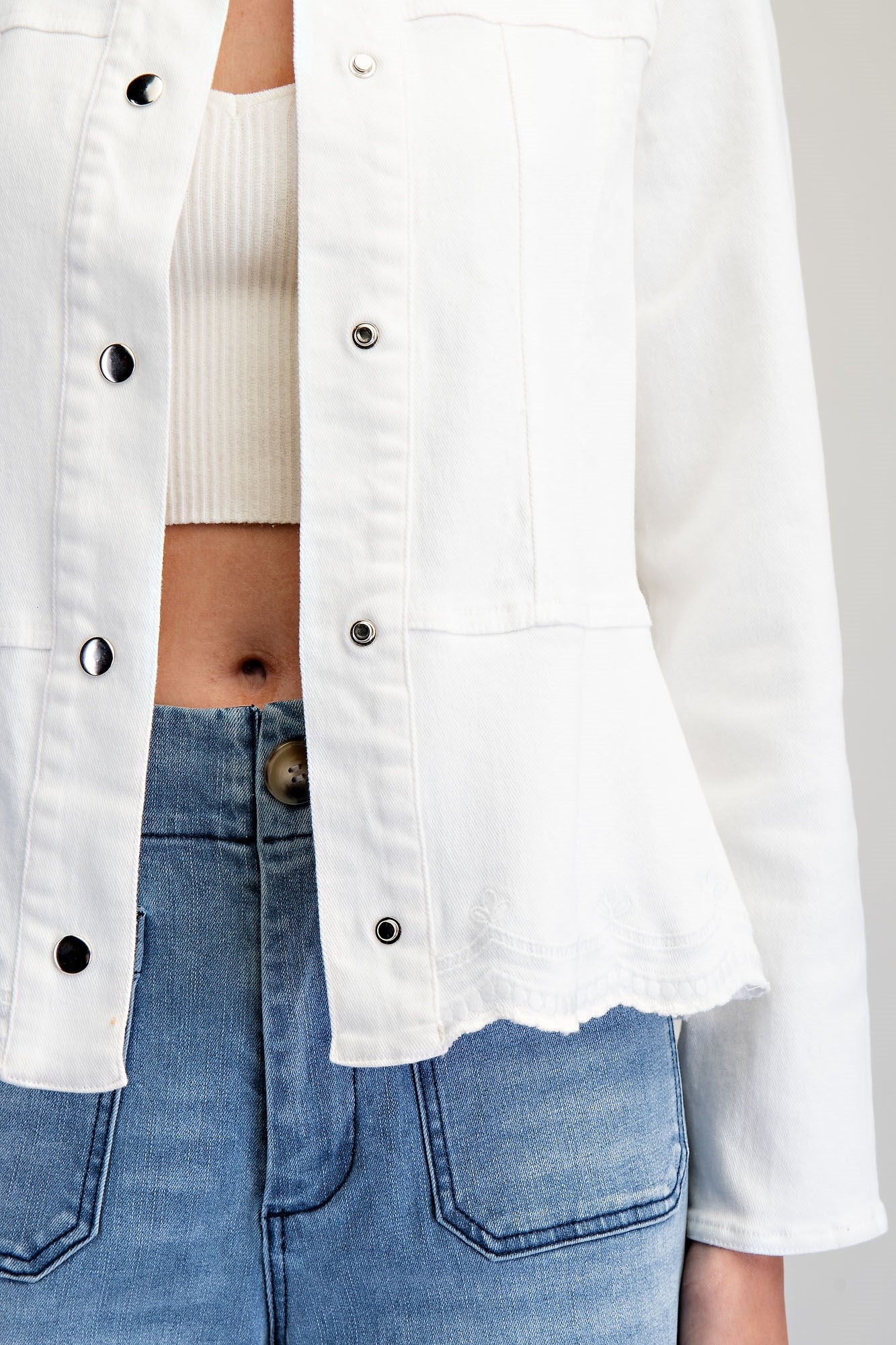 Scallop Hem Jacket