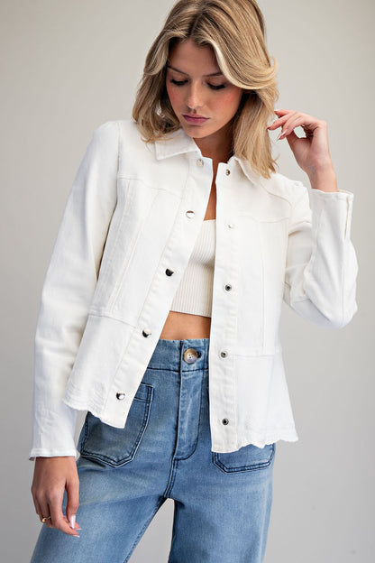 Scallop Hem Jacket