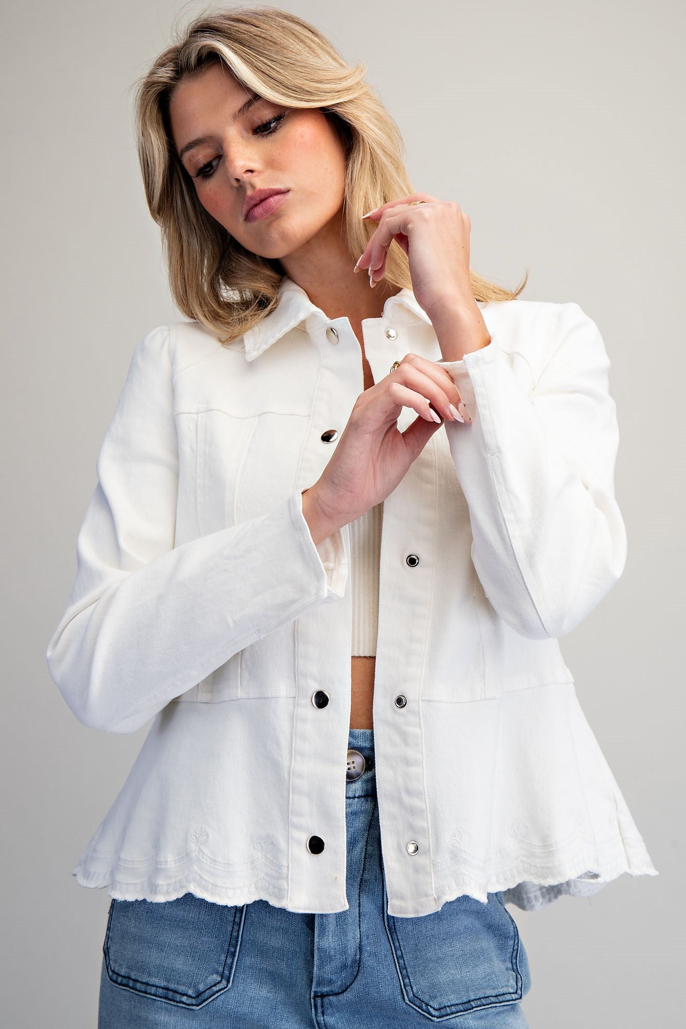 Scallop Hem Jacket