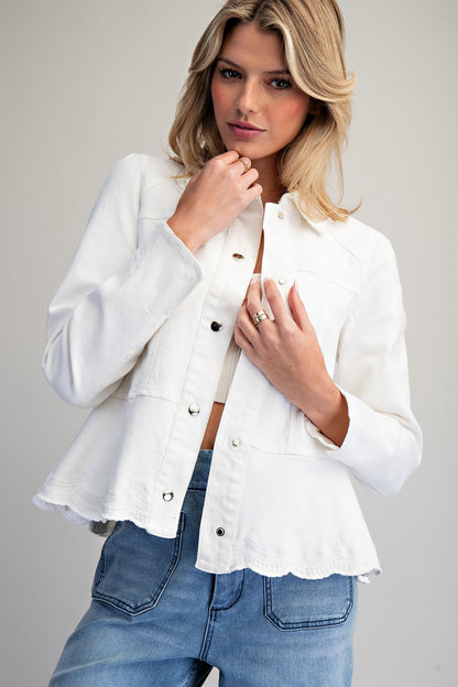 Scallop Hem Jacket