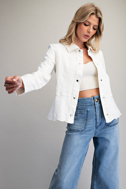 Scallop Hem Jacket