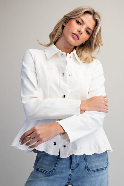 Scallop Hem Jacket