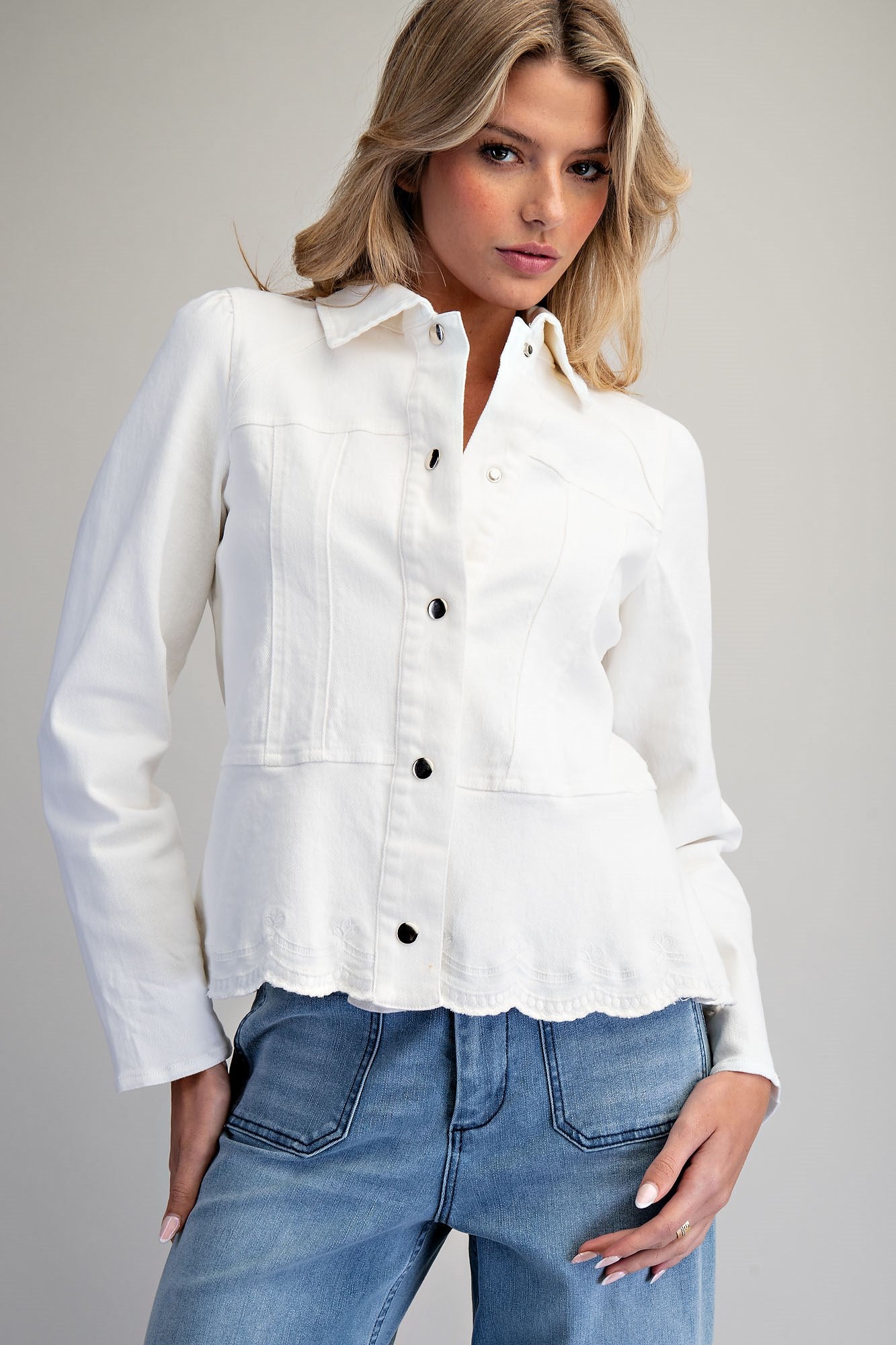 Scallop Hem Jacket