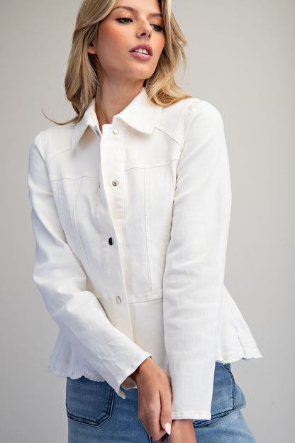 Scallop Hem Jacket