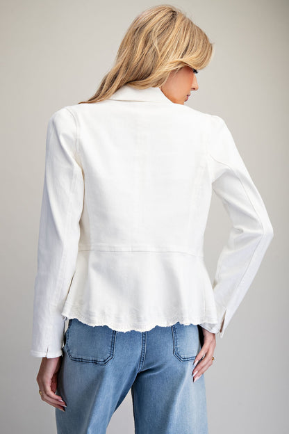 Scallop Hem Jacket