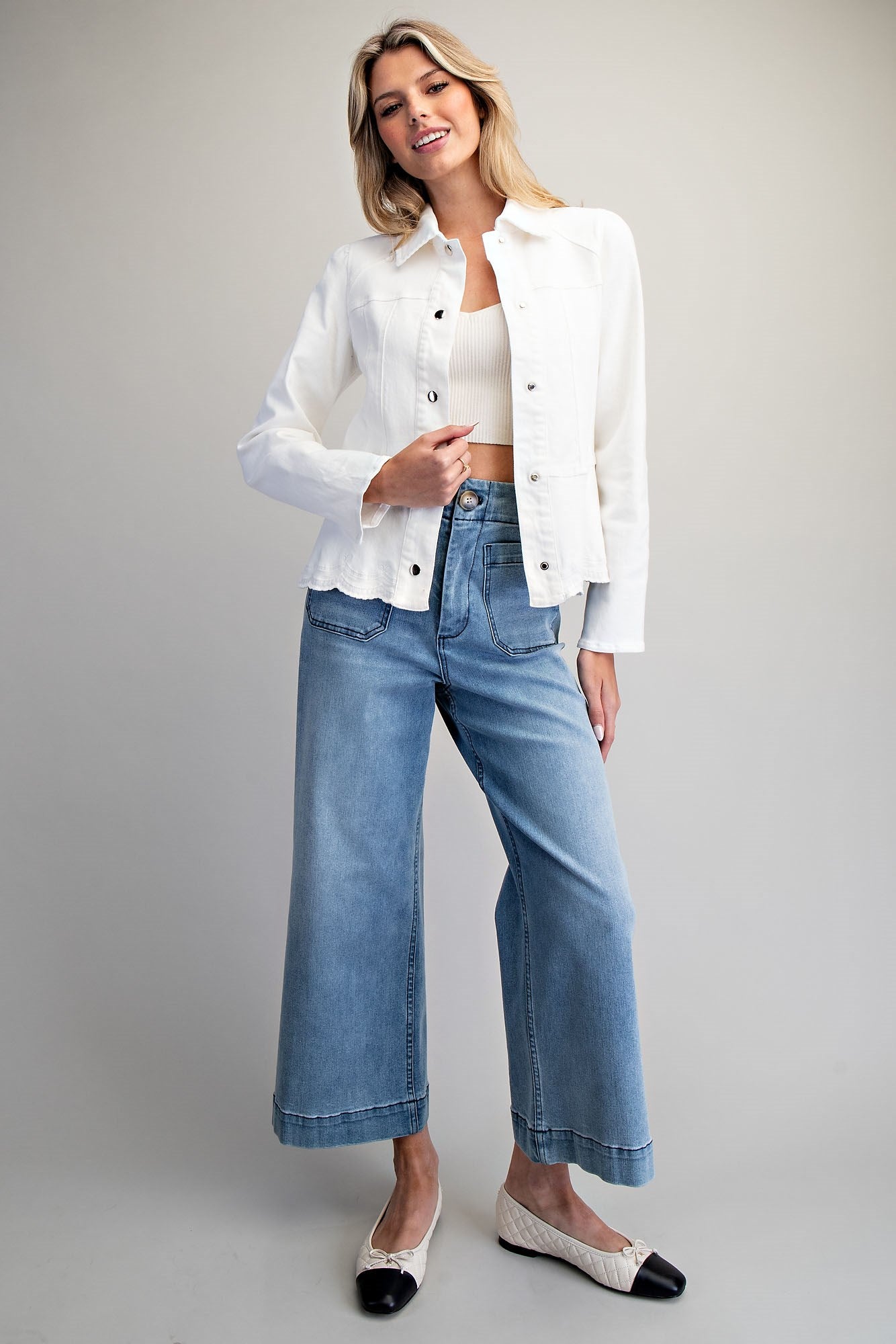 Scallop Hem Jacket