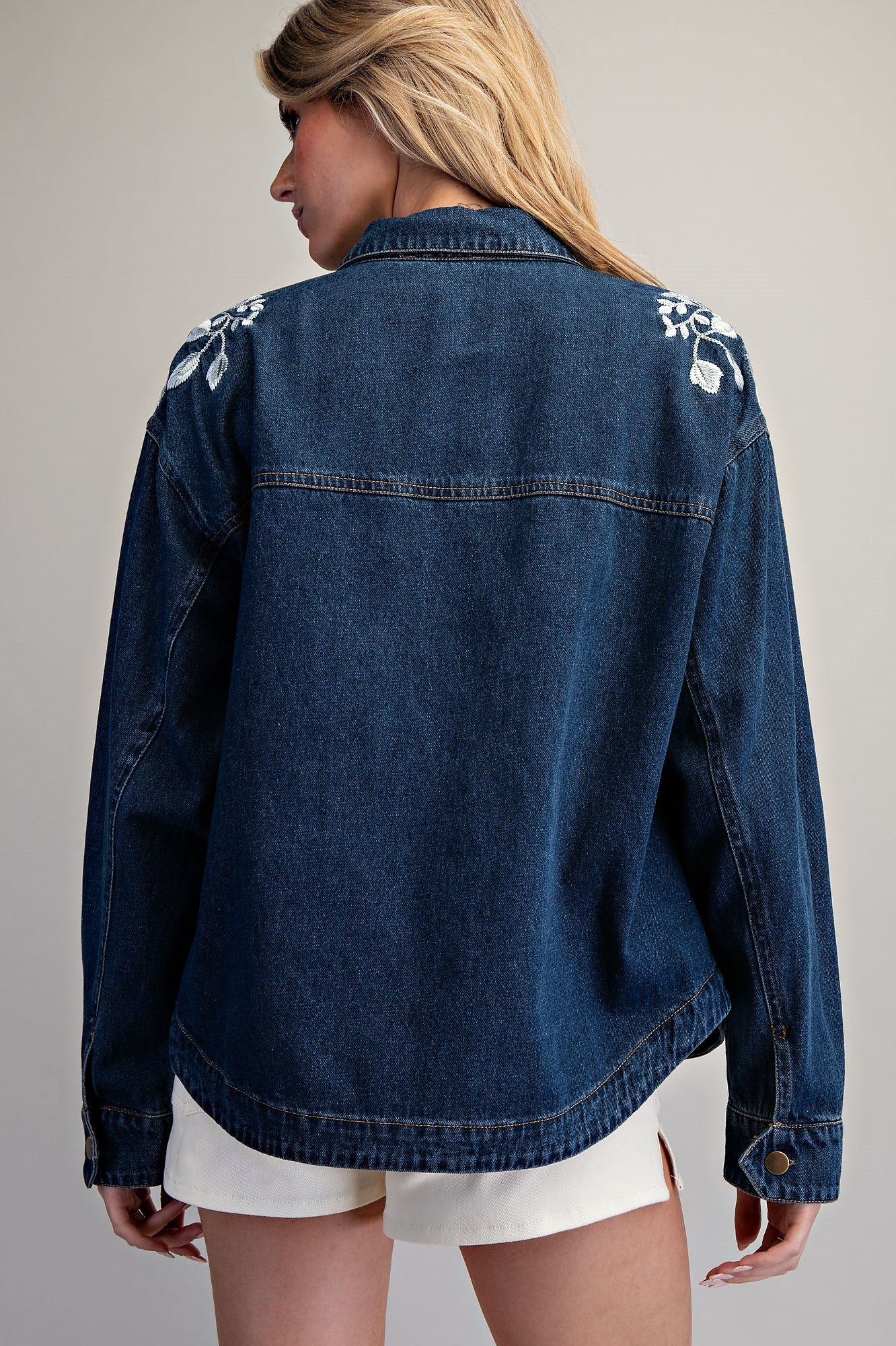 Floral Denim Jacket