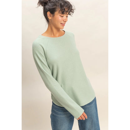 Waffle Raglan Long Sleeve