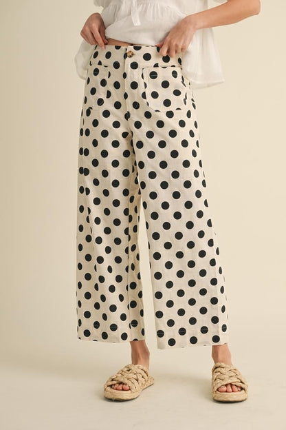 Polka Dot Wide Leg
