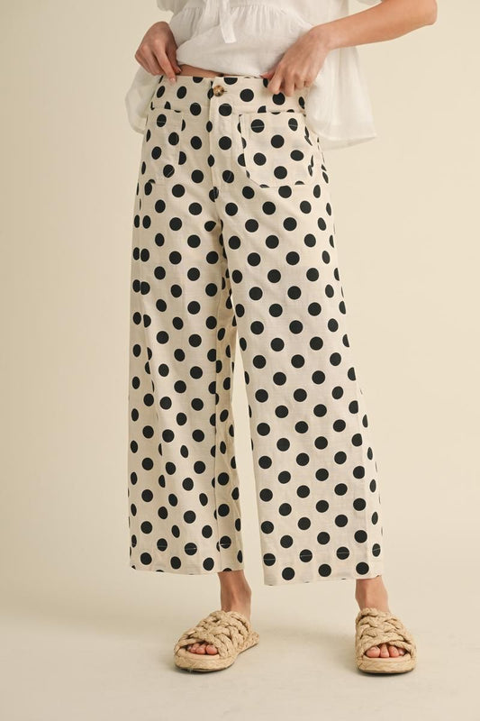 Polka Dot Wide Leg
