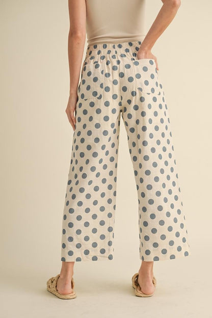 Plus Polka Dot Wide Leg
