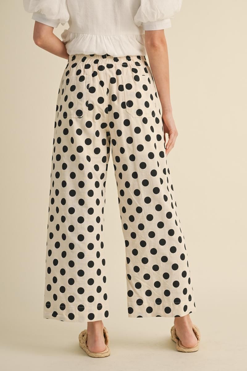 Polka Dot Wide Leg