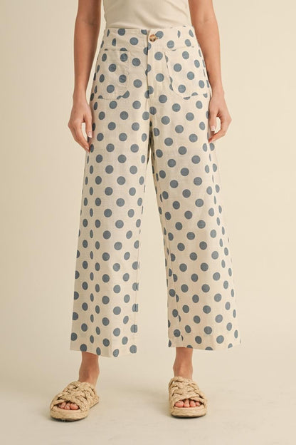 Plus Polka Dot Wide Leg