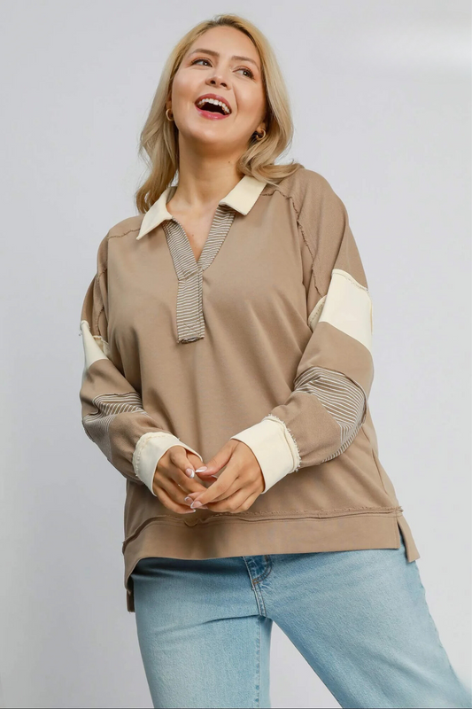 French Terry Long Sleeve Top