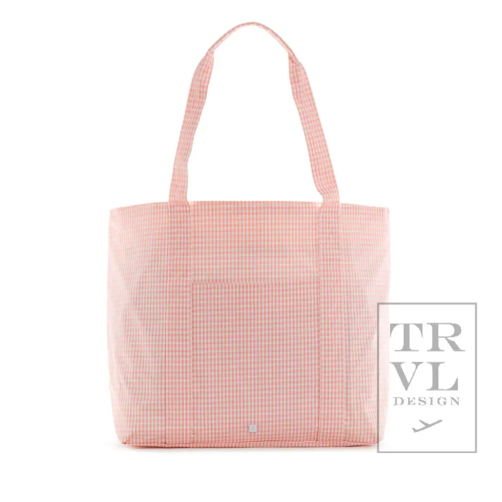 Jumbo Tote Tote in Gingham Taffy