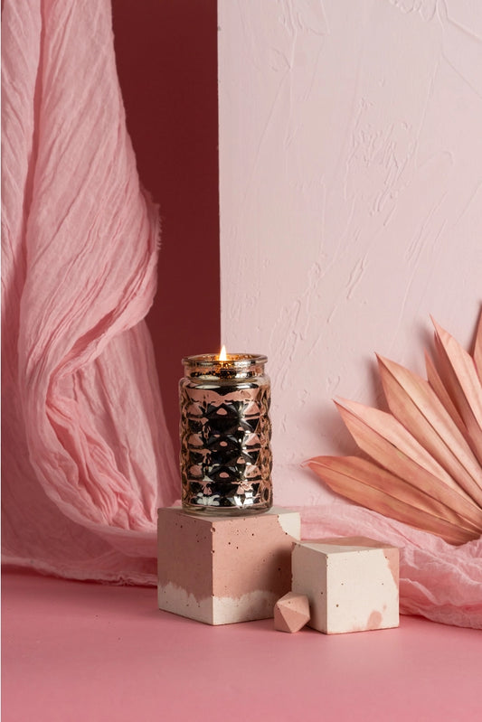 Sweet Grace Gold Glass Candle