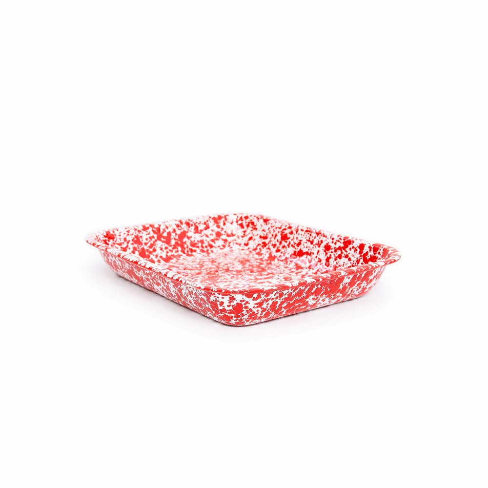 Splatter Enamelware Large Open Roaster
