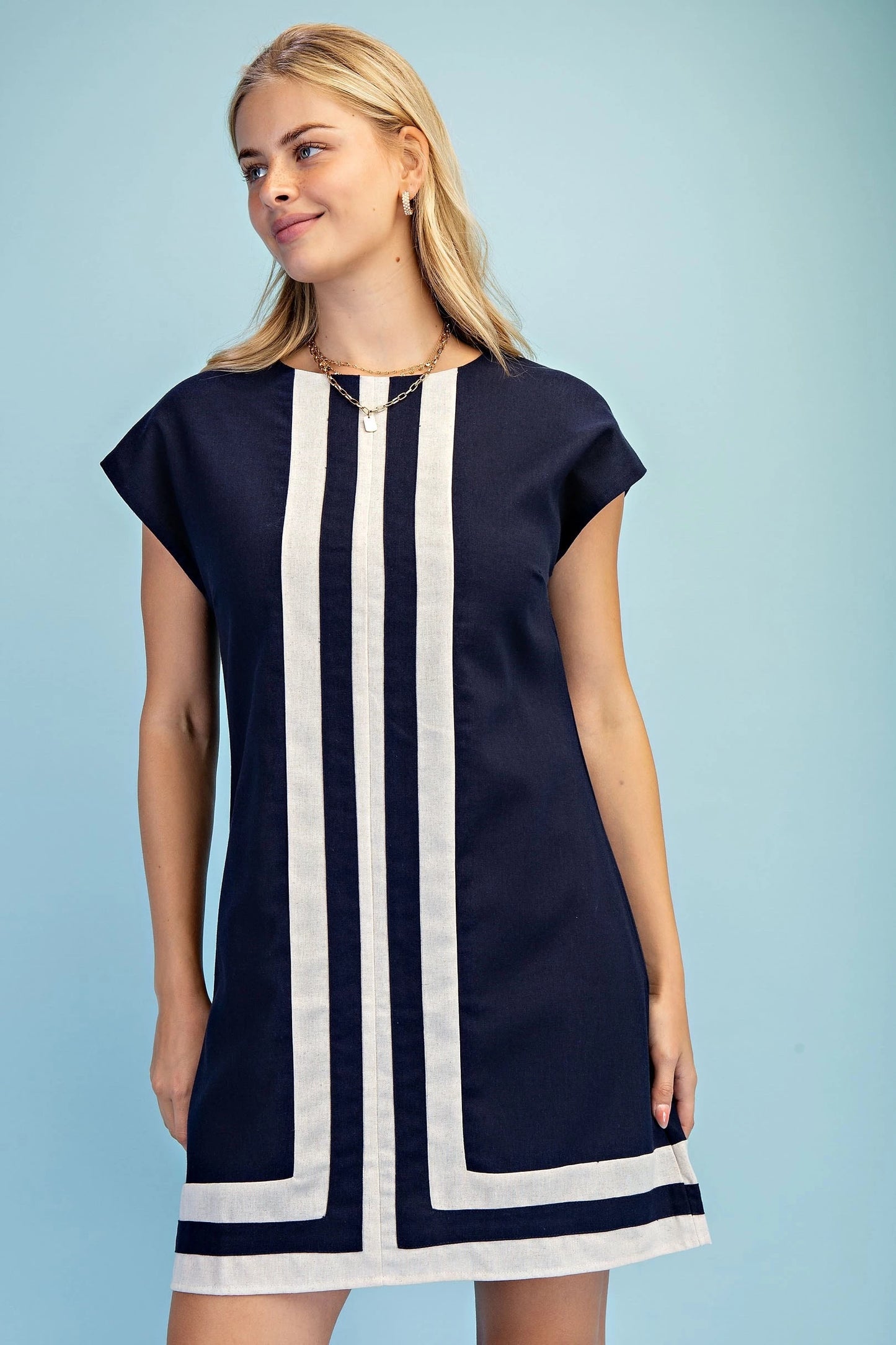 Linen Stripe Dress