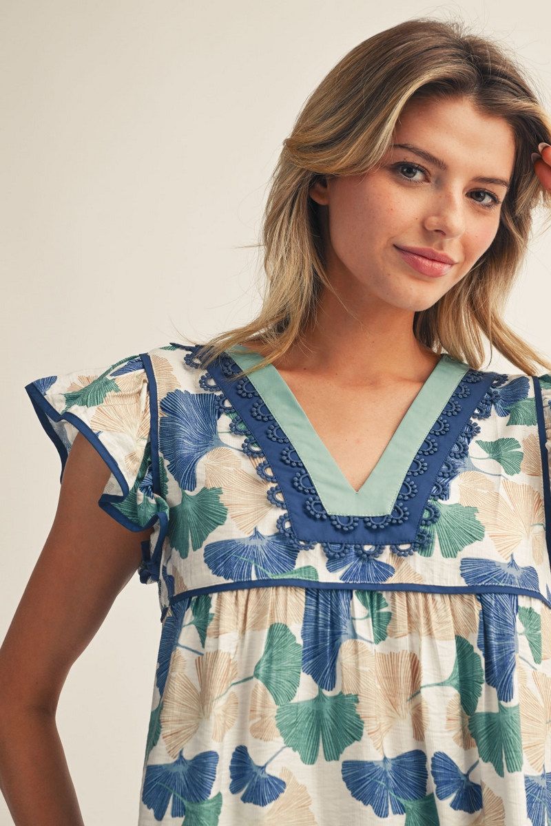 Ginkgo Scallop Blouse