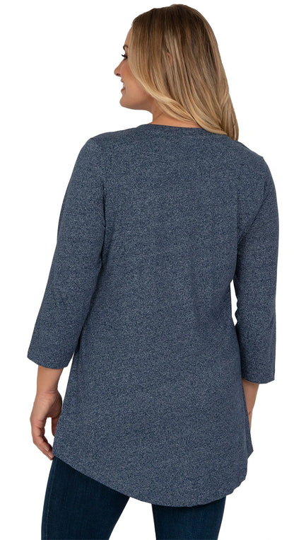 V-Neck Grommet Tulip Tunic