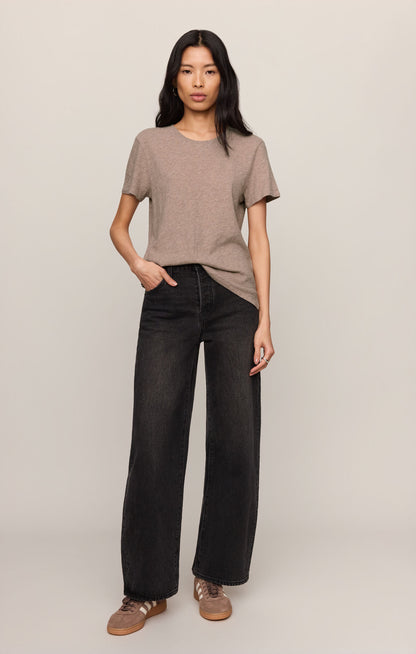 Foundation Premium Slub Tee in Heather Ash