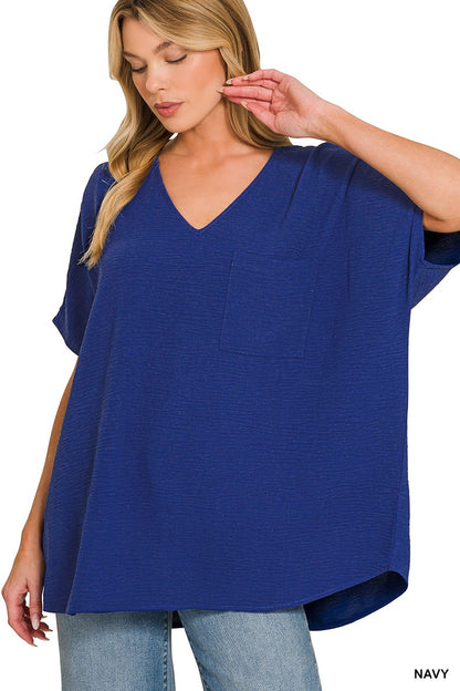 Oversized Dolman Airflow Blouse