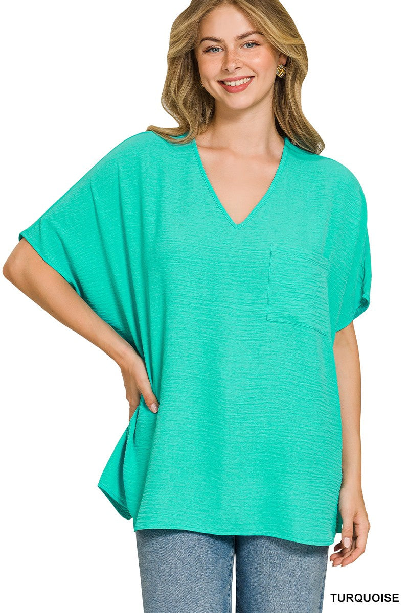 Oversized Dolman Airflow Blouse