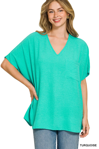 Oversized Dolman Airflow Blouse