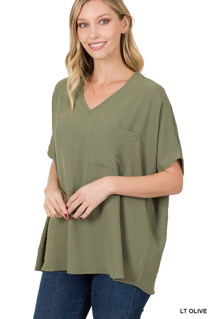 Oversized Dolman Airflow Blouse