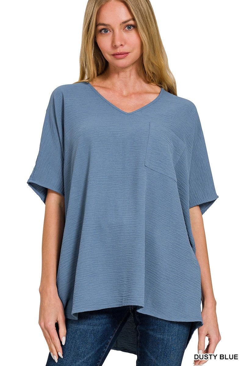 Oversized Dolman Airflow Blouse