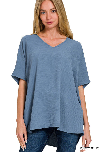 Oversized Dolman Airflow Blouse
