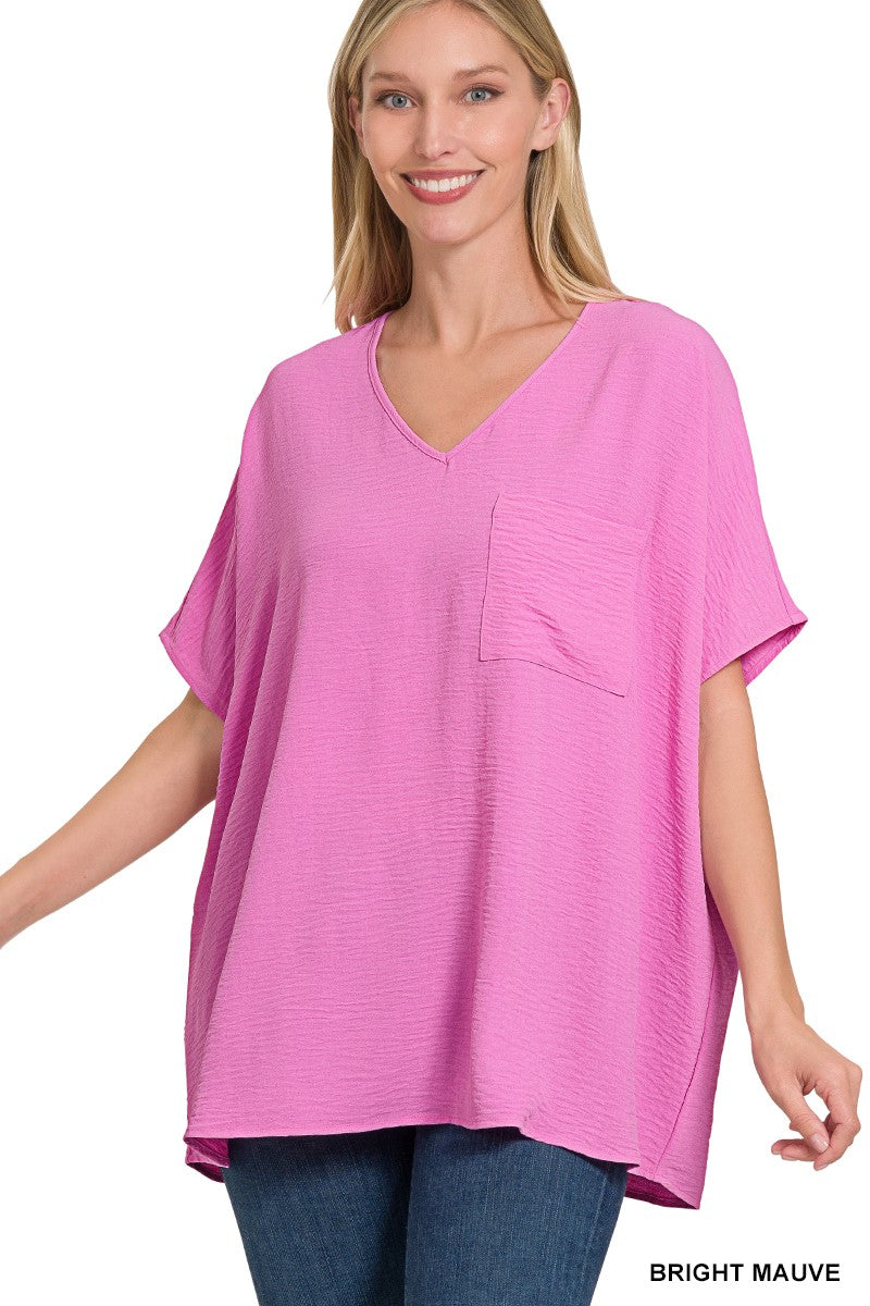 Oversized Dolman Airflow Blouse