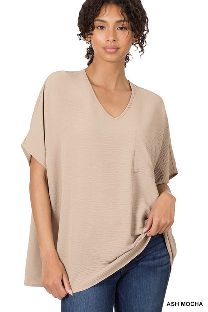 Oversized Dolman Airflow Blouse