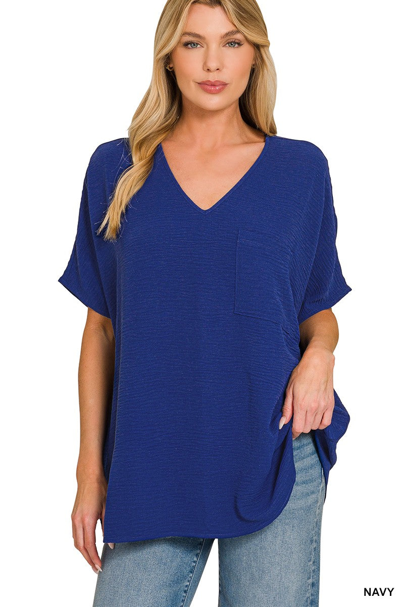 Oversized Dolman Airflow Blouse