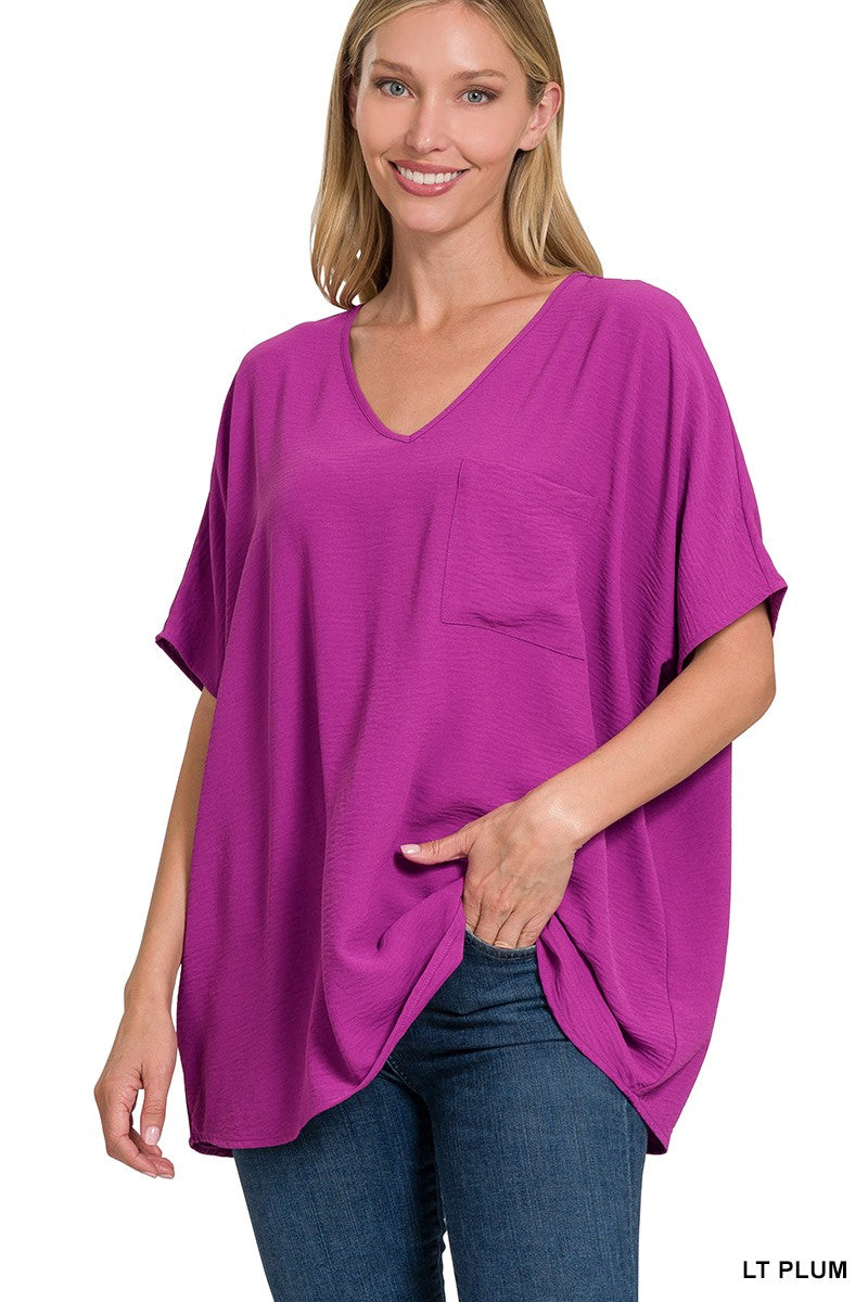 Oversized Dolman Airflow Blouse