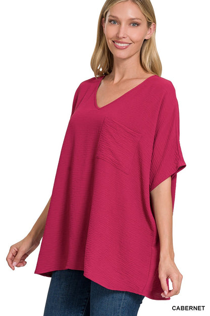 Oversized Dolman Airflow Blouse