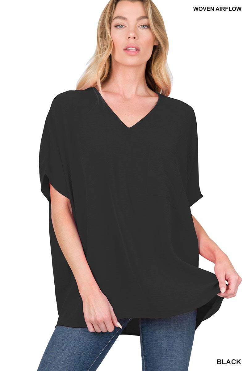 Oversized Dolman Airflow Blouse