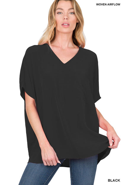 Oversized Dolman Airflow Blouse