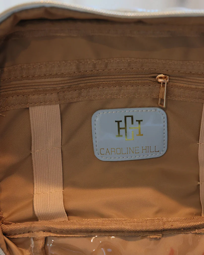 Hampton Train Case in Light Blue Patent