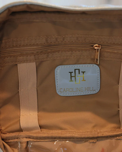 Hampton Train Case in Light Blue Patent
