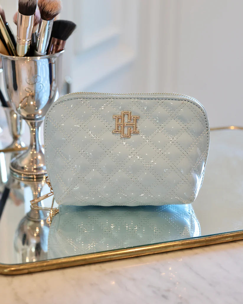 Ibiza Small Pouch in Light Blue Patent