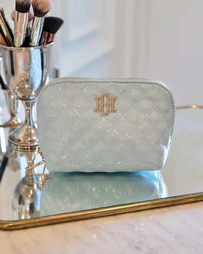 Ibiza Small Pouch in Light Blue Patent