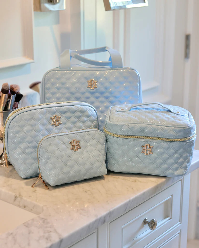 Ibiza Small Pouch in Light Blue Patent