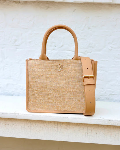 Ricky Mini Tote in Natural Lattice
