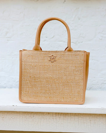 Ricky Mini Tote in Natural Lattice