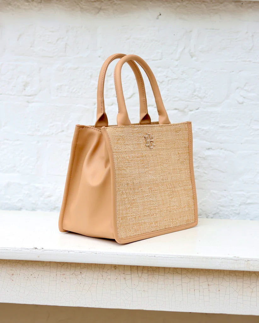 Ricky Mini Tote in Natural Lattice
