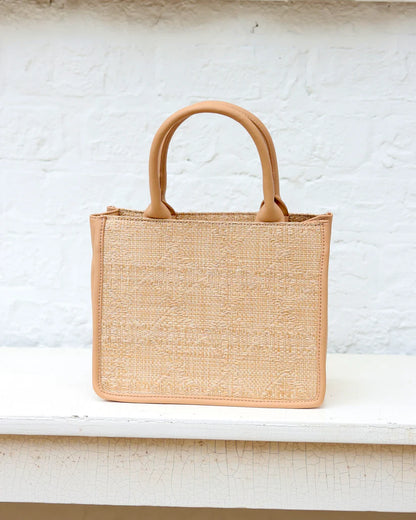 Ricky Mini Tote in Natural Lattice